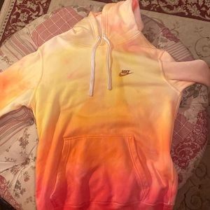 Nike tie die custom hoodie